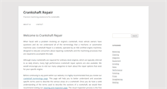 Desktop Screenshot of crankshaftrepair.org
